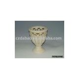 ceramic vase in white