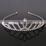 Pretty Tiara Wedding Bridal Crown Clear Rhinestones Crystal Headband thumbnail-1