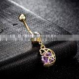 Bananabell Dangle Belly Button Ring Flashing Body Piercing Jewelry thumbnail-4