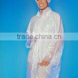 Disposable Waterproof PE Lab Coat With Button