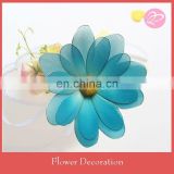 Blue color double layer wholesale artficial flowers