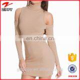 Pink Drape Side Halter Neckline Fashion Woman Dress thumbnail-1