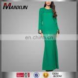 Wholesale Fashion Green Beaded Mermaid Latest Kebaya Modern Design Baju Kurung From Manxun thumbnail-1