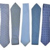 Customized Digital Printing Mens Jacquard Neckties Boys Classic Strips
