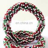 Indian Traditional Pearl Beaded Bangles-Party Wear Bangles-Fashion Wear Bangles-Afghani Bangles-Boho Hippie-Belly Dance Bangles thumbnail-4