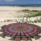 Indian Mandala Round Roundie Beach Throw Tapestry Hippie Boho Art Bohemian Rug Round Mandala Wall Hanging Beach Picnic Wholesale thumbnail-1