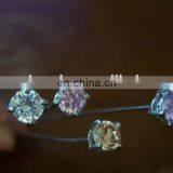 New Silver Plated Wedding Bridal Rhinestones Crystal Pearl Flower HairPin thumbnail-1
