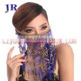Tribal Indian Women Beaded Belly Dance Face Veil Accessory P-9015# thumbnail-3
