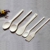 5 Pieces Wooden Cutlery for Family and Restaurant,Contains Fork ,Spoon and Food Turner