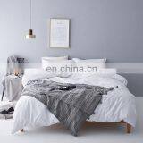 RAWHOUSE New Design Knitted Gray Cotton Throw Blanket With Pom Poms thumbnail-1