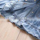 A0250# 2020 Spring Girls' Jacket Denim Embroidery Kids Coats Childrenswear Wholesale thumbnail-5