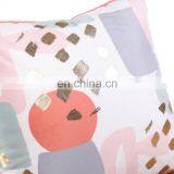 Gold Stamping Foil Metallic Printing Soft Decorative Velvet Pillow Cushion Case for Sofa thumbnail-3
