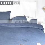 Wholesale Home Textile Luxury Embroidery Animal 100% Cotton Comforter Quilt Set Bed Sheet Cover Set Baby Bedding Set For Kids thumbnail-3