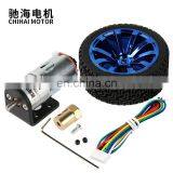 ChiHai Motor DiY Arduino Geared Motors DC Gear Motor With Encoder and 65mm Wheel Coupling Kit For DIY Robot Smart Car thumbnail-3