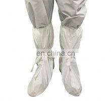 White Disposable Adjustable Medical Lab Comfortable With Plastic PE Isolation High Long Shoe Boot Covers for Personal Use thumbnail-2