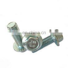 DIN 6921 10mm Bolts Grade 8.8 Zinc Coated Stainless Steel Serrated Flange Bolt Iso4162/ Din6921/en1665 Hex Flange Screws thumbnail-3