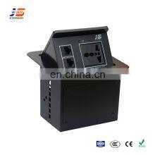 Video Conference Meeting Table With Cable Pop up Multimedia Socket Box