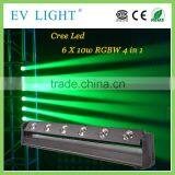 Led Beam Bar Light 6x10w Rgbw Four in One Sweeper Beam Led