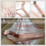Iron meter electroplate copper color metal copper cloth hanger