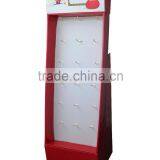 Customized diecut design logo hook Cardboard display stand rack