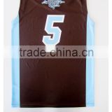v-neck custom Digital print sublimation polyester custom basketball jersey