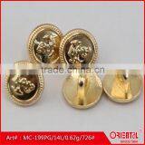 Anti-silver Anchor Logo Metal Shank Button thumbnail-5