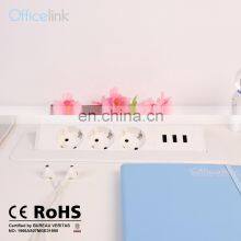 Desk Pop up Socket With German Outlets and USB a Charger thumbnail-2