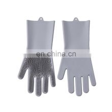 Cleaning Brush Scrubber Gloves Dish Washing Gloves 2022 New Heat-resistant Design Silicone Kitchen Cleaning Laundry Household
