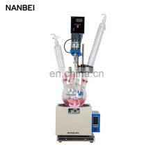 Lab Chemical Single Layer Heated Small Tank Cheap Glass Reactor With Oil Bath thumbnail-2