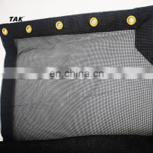 factory direct 6x10 open top roll up dump truck trailer mesh tarp cover open top container tarpaulin cover with grommets