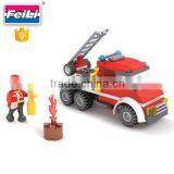 Cogo Toys Hot New 3 in 1 Fire Fighter Plastic Building Blocks Set thumbnail-2