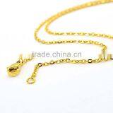 Fashion Long Chain Necklaces Custom Size Gold Plating Thin Neckalce Chain thumbnail-2