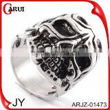 Wholesale New Products 2016 Indian Punk Jewelry Skull Ring ARJZ-01473 thumbnail-1