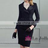 High Quality Ladies Elegant Formal Formal Skirt and Blouse Office Formal Wear Women thumbnail-1