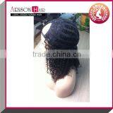 Finest Quality Wholesale Price 100% Mongolian Human Hair Natural Color Kinky Curly u Part Wig for Black Women thumbnail-4