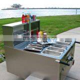 Stainless Steel Mobile Hot Dog Cart Trailer,hot Dog Kiosk for Sale thumbnail-2