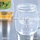 600ml Glass Teacups, Personal Office Glass Mugs with Stainless Steel Strainer/ Infuser