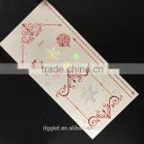 2014 NEW glitter tattoo self adhesive rhinestone tattoo sticker gold foil tattoo flash tatoo/face sticker