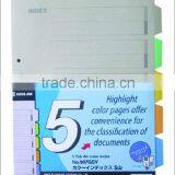 Index Paper - 5 Color Sheets (2 Holes)