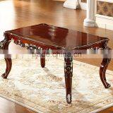 Luxury Classical Royal Baroque French Style Traditional Carved Wooden Antique Gold Silver Stroke Dark Brown Dining Room Set Quality Choice thumbnail-5