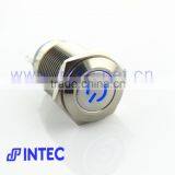 16mm Metal Switch, Brass Metal Switch, LED and Latch Switch, Power Symbol Lamp Switch
