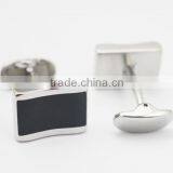 Wholesale Black Stainless Steel Custom Men's Cufflinks thumbnail-4