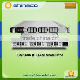 Shineco 256 IP To DVB-C Modulator/IP To QAM Modulator With Multiplexer Scrambler
