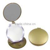 Travel Mirror With Led Lights & Magnifying Compact Mirror With Led Light thumbnail-3