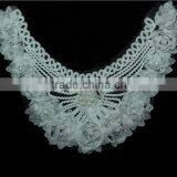 Chiffon Fabric Hand Beaded Guipure Lace Collar for Women Evening Dress