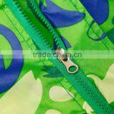 Fashion Student Long Green Transparent Brim Raincoat With Backpack Place thumbnail-5