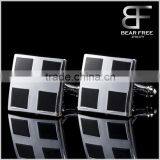Classic Style Best Gift Black Cross Enamel Cufflinks thumbnail-1