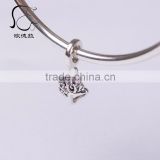 Customized 925 silver charms spacer fit european charm bracelet