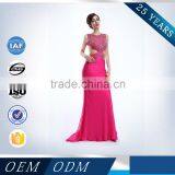 Factory Directly Wholesale Beautiful Peach Color Bridesmaid Dress thumbnail-6