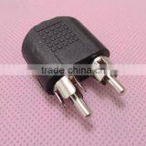 Audio System Black RCA Male to 3.5 Female Connector Adapter